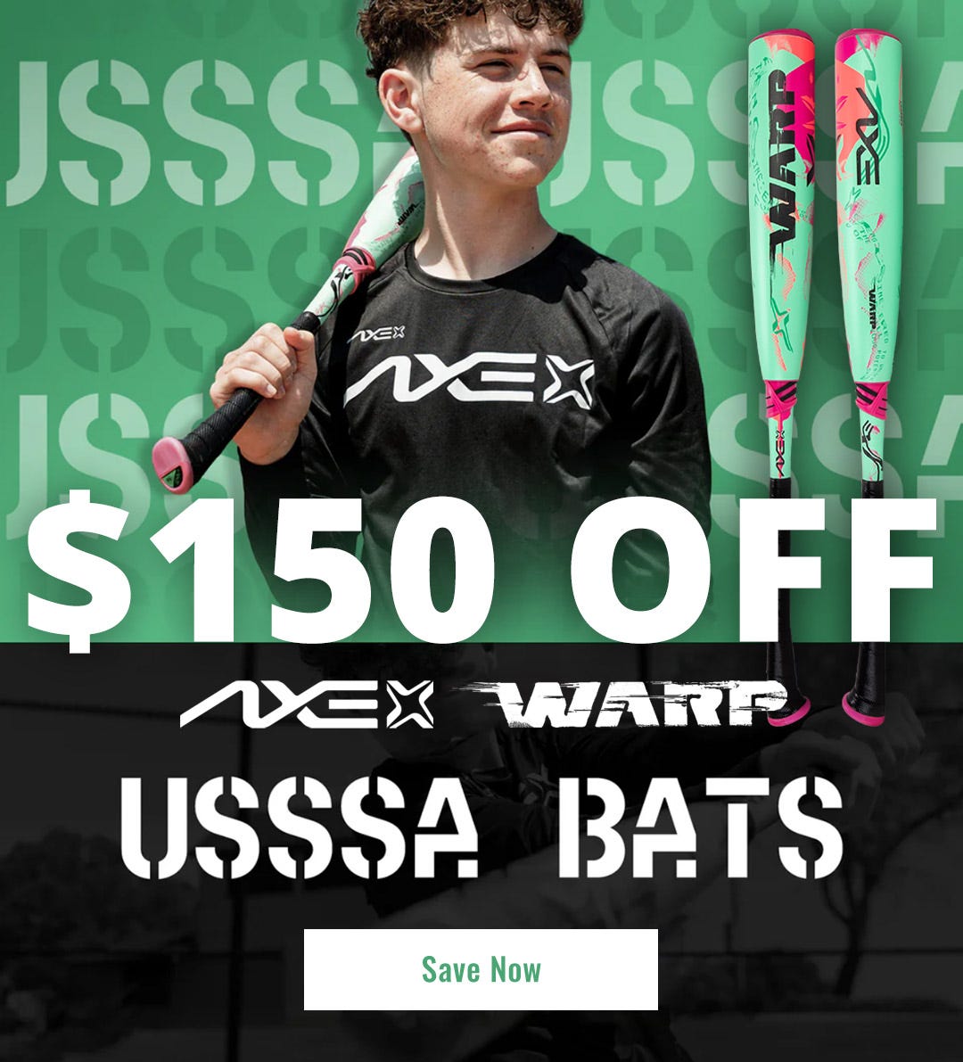 Axe Warp USSSA Bats $150 Off