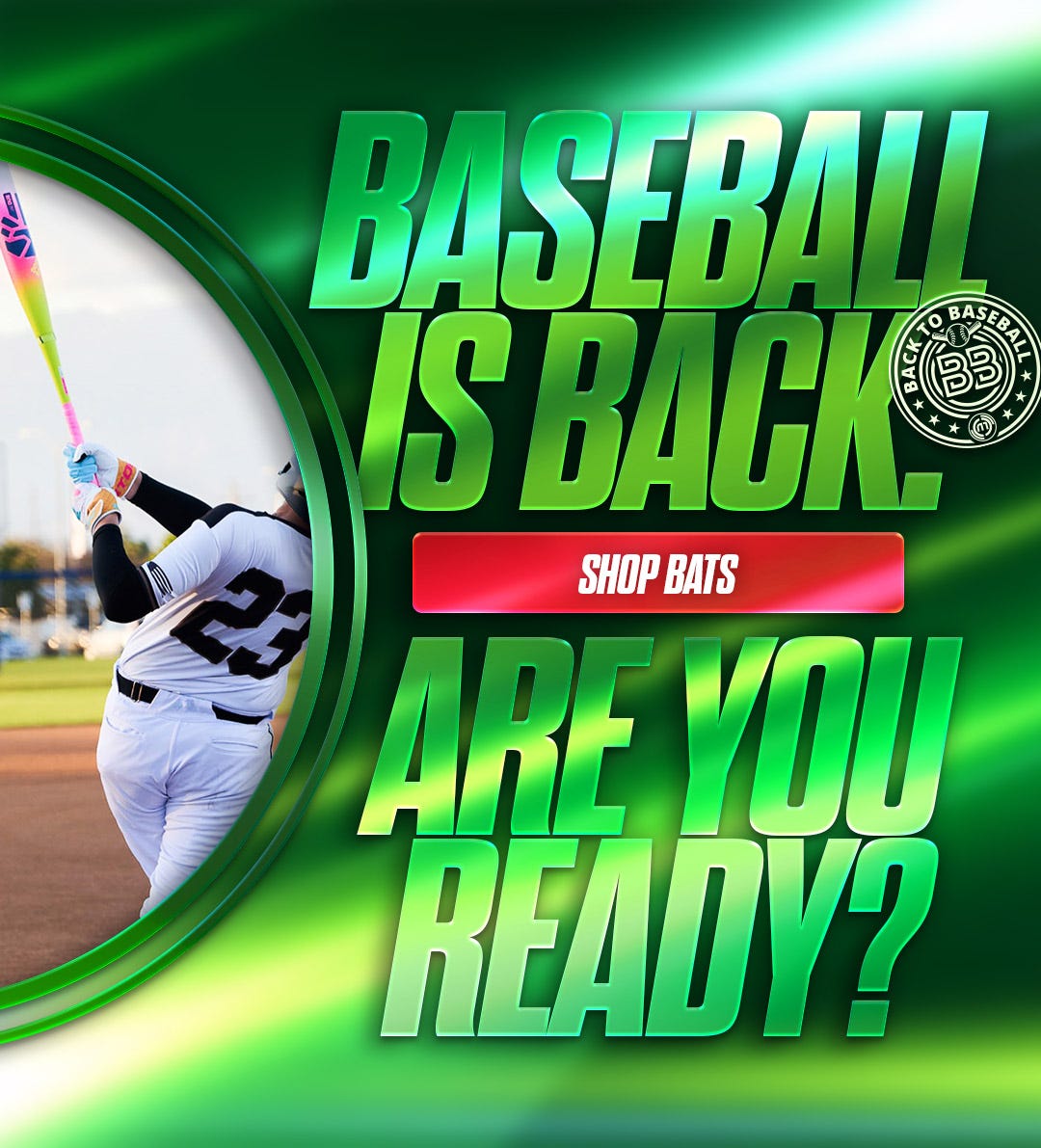 Baseball is back. Are you ready? Shop bats.