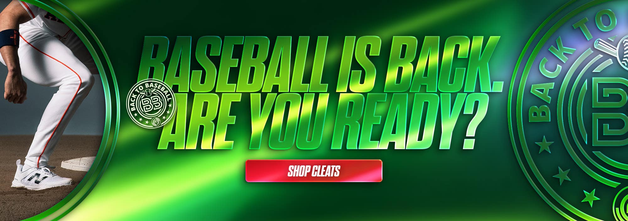 Baseball is back. Are you ready? Shop cleats.