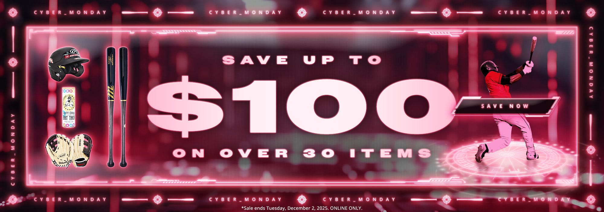 BaseballMonkey Cyber Monday Sale: Save up to $100 on over 30 items
