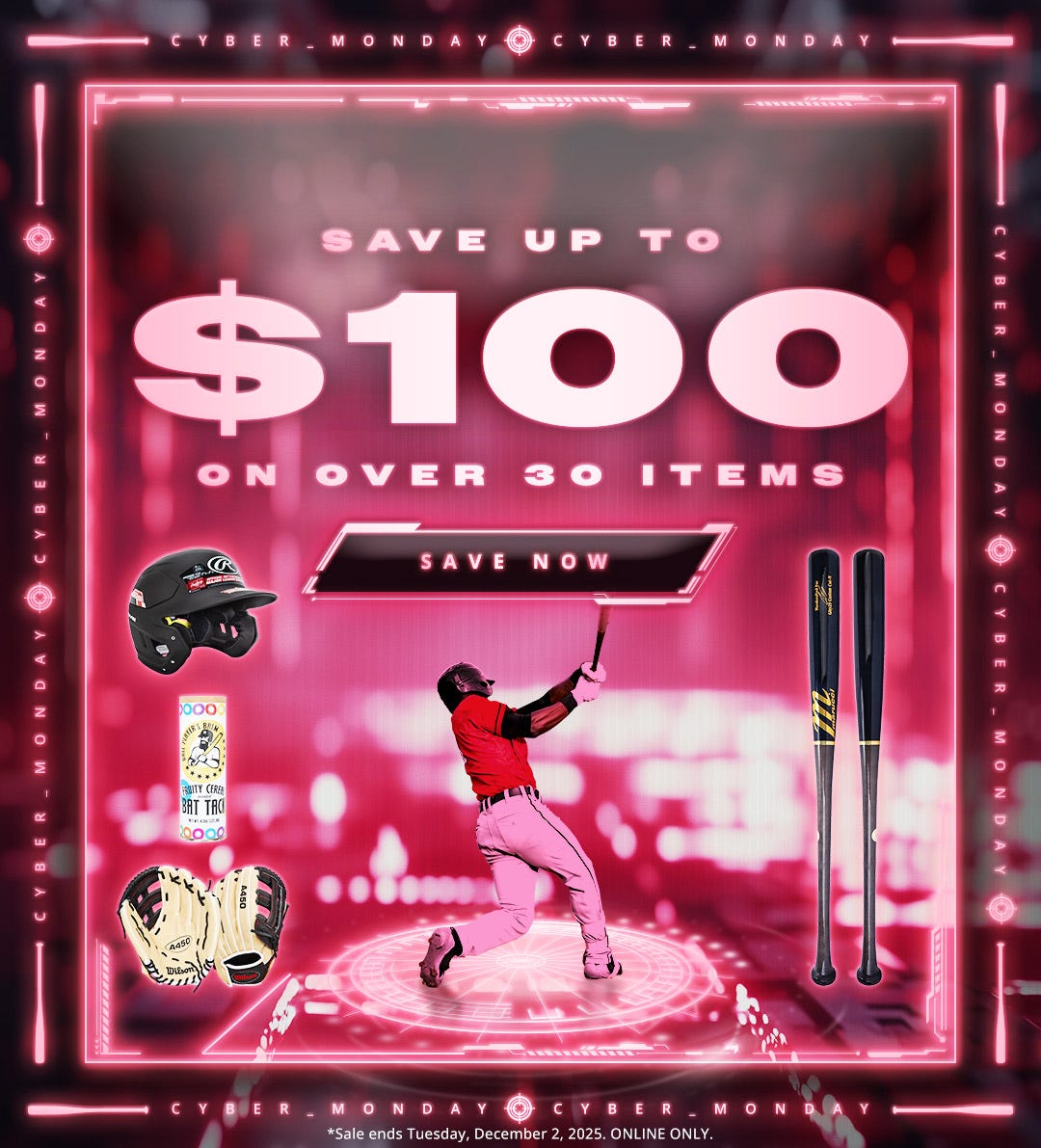 BaseballMonkey Cyber Monday Sale: Save up to $100 on over 30 items
