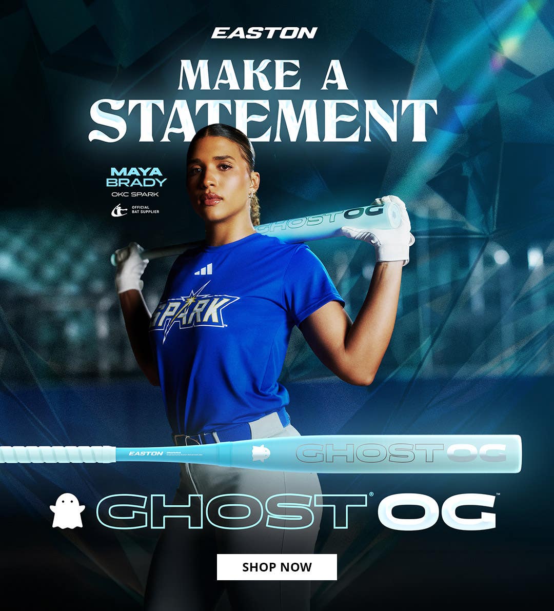 Easton 2027 Ghost OG Fastpitch Bats. Make a statement.