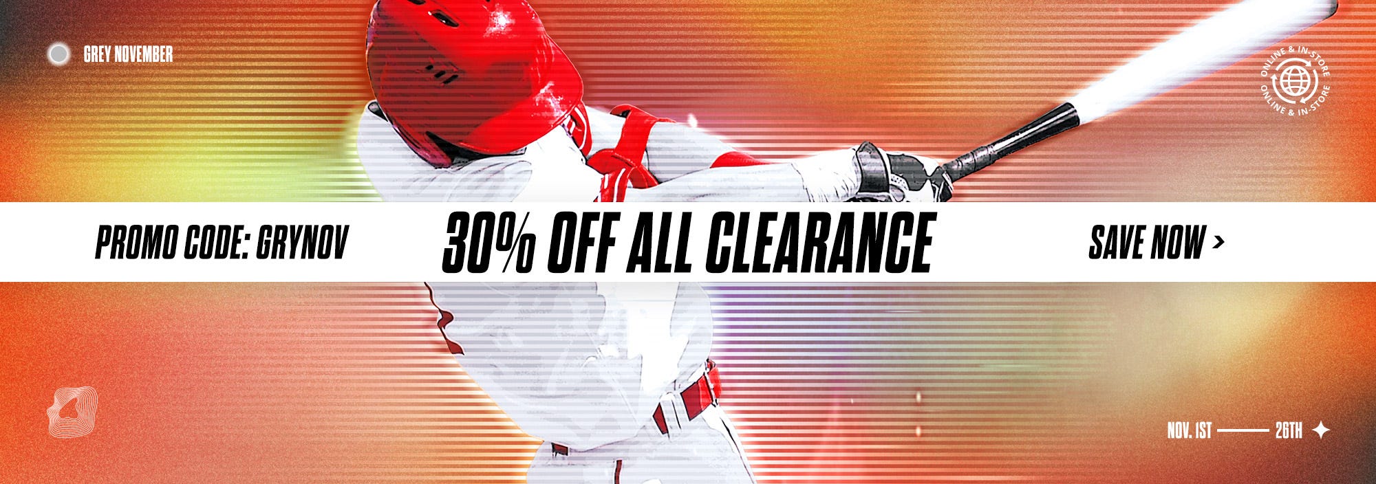 Grey November Sale. 30% off all clearance. Promo Code: GRYNOV. November 1st through 26th.