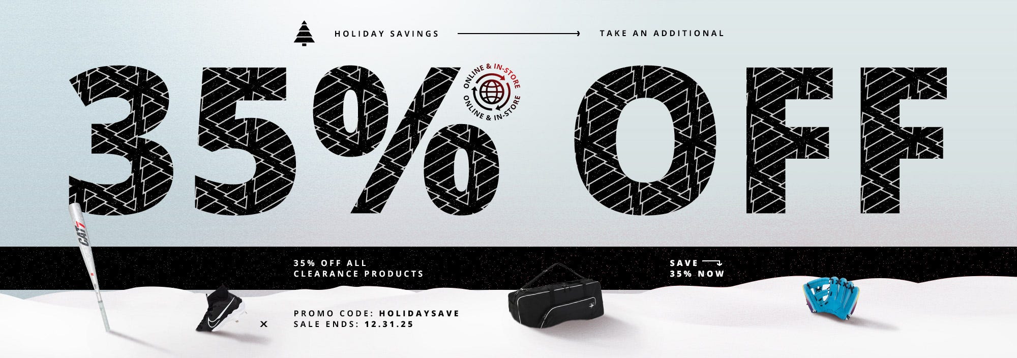 Holiday Savings: Take an additional 35% off all clearance products with promo code HOLIDAYSAVE. Sale ends 12/31/25.