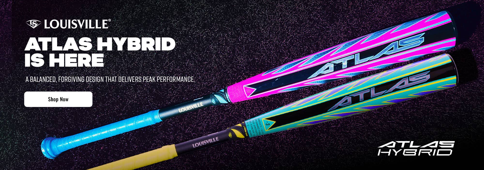 Louisville Slugger Atlas Hybrid is here. A balanced, forgiving design that delivers peak performance.