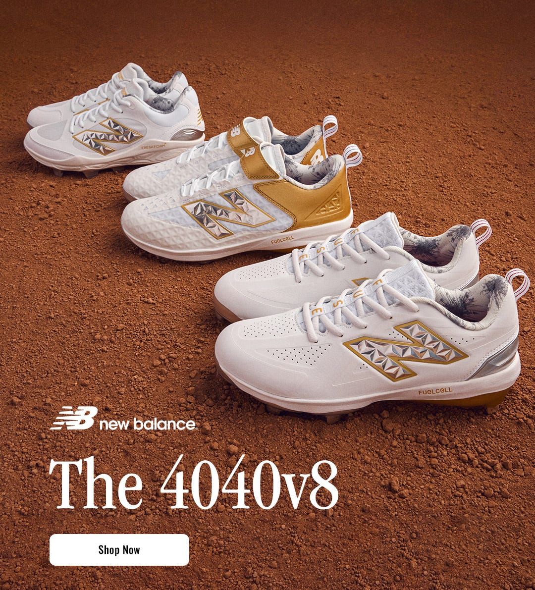 New Balance 4040v8 Baseball Footwear