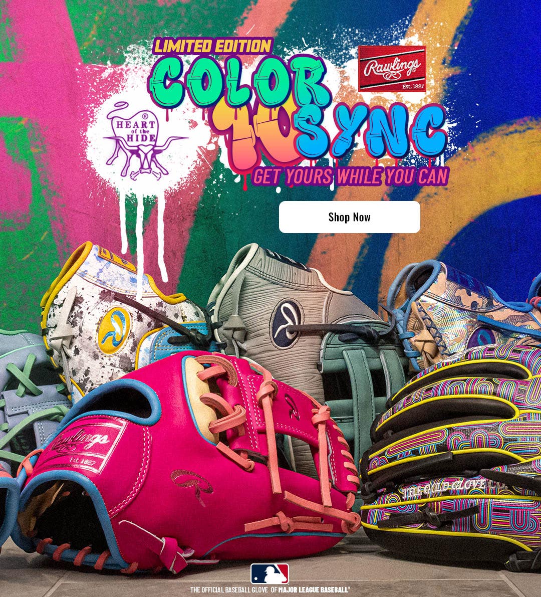 Rawlings Heart of the Hide Color Sync 10.0 Baseball Gloves