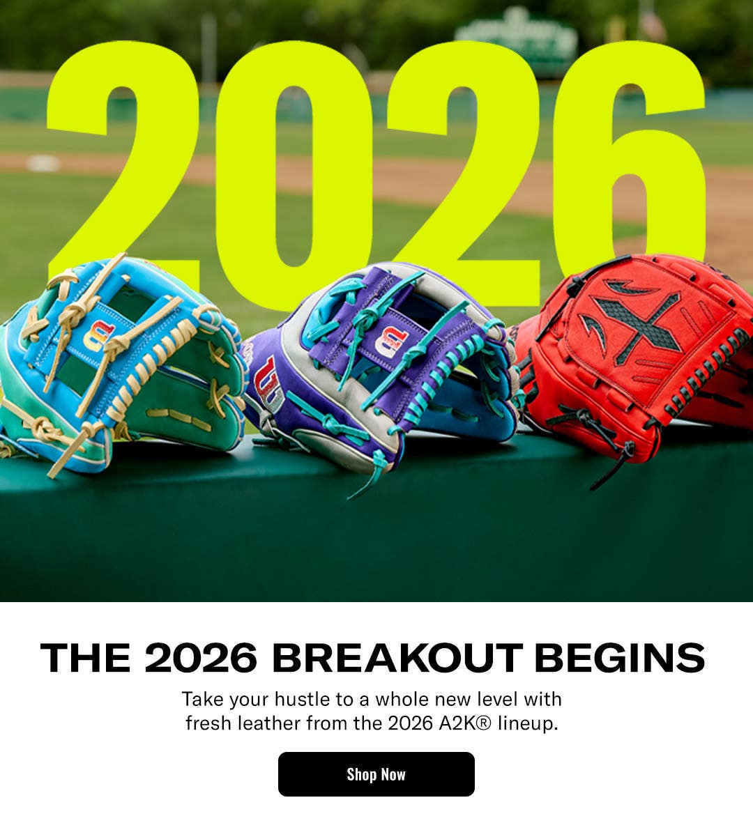 The 2026 breakout begins. Take your hustle to a whole new level with fresh leather from the 2026 A2K lineup.