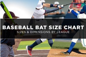 Baseball Bat Size Chart: Bat Sizes & Dimensions by League