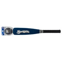Milwaukee Brewers Franklin MLB Team Jumbo Foam Bat and Ball Set in Navy Size 21in