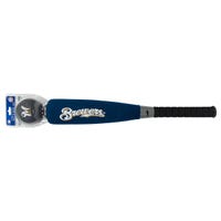 Milwaukee Brewers Franklin MLB Team Jumbo Foam Bat and Ball Set in Navy Size