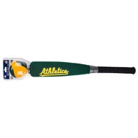 Oakland Athletics Franklin MLB Team Jumbo Foam Bat and Ball Set in Yellow/Green Size