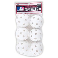 Franklin MLB 90mm Plastic Softballs - 6 pack in White Size 3.5in