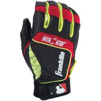 Franklin Shok-Sorb Neo Adult Batting Gloves in Black/Red Size Medium