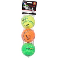 Franklin MLB ProBrite Rubber Tee Ball - 3 Pack in Neon Size 3pk