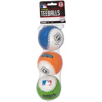 Franklin MLB Soft Strike Chrome Tee Ball - 3 Pack in Silver Size 3pk