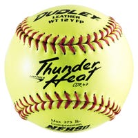 Dudley Thunder Heat NFHS 43-147 Fastpitch Softball - 1 Dozen in Yellow Size 12in