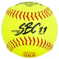 "Dudley SBC 11"" USA Fastpitch Softball - 1 dozen in Optic Yellow Size 11 in"