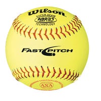 "Wilson A9231 BASA-Low Polycore 11"" Fastpitch Softball - 1 Dozen in Yellow Size 11 in"