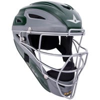 All-Star All Star MVP2500GTT Two-Tone Adult Baseball Catchers Helmet in Dark Green/Graphite