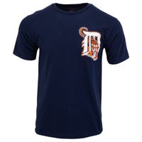 Detroit Tigers Majestic MLB Youth Replica Crewneck T-Shirt in Navy Size Small