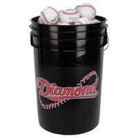 Diamond Black Bucket w/ 30 D-OB Baseballs