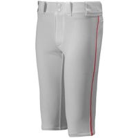 Mizuno Premier Piped Youth Baseball Pants in Gray/Red Size X-Large