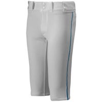 Mizuno Premier Piped Youth Baseball Pants in Gray/Blue Size Medium