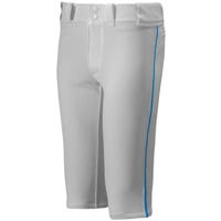 Mizuno Premier Piped Youth Baseball Pants in Gray/Blue Size