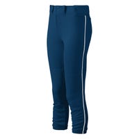 Mizuno Select Belted Women's Piped Pant in Navy/White Size