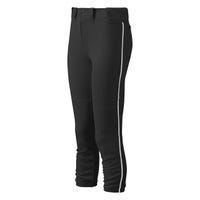 Mizuno Select Belted Women's Piped Pant in Black/White Size
