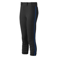 Mizuno Select Belted Women's Piped Pant in Blue Size X-Small