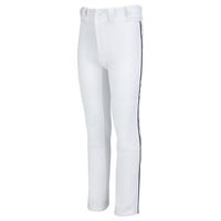 Mizuno Select Pro Piped Youth Baseball Pant in White/Black Size