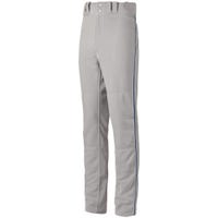 Mizuno Select Pro Piped Youth Baseball Pant in Gray/Blue Size