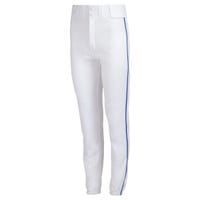 Mizuno Adult Premier Piped Pant in White/Royal Size Small