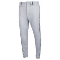 Mizuno Adult Premier Piped Pant in Gray/Navy Size X-Small