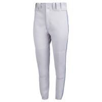 Mizuno Adult Premier Piped Pant in Gray/Royal Size X-Small