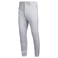 Mizuno Adult Premier Piped Pant in Gray/Black Size Small