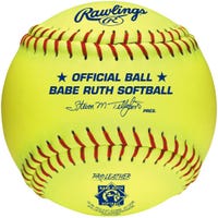 "Rawlings PX2RYLBR 12"" Babe Ruth Fastpitch Softball - 1 Dozen in Yellow Size 12in"
