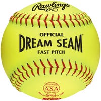 "Rawlings ASA Dream Seam 12"" Softball in Yellow Size 12in"