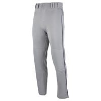 Rawlings PRO150 Semi-Relaxed Men's Piped Baseball Pants in Gray/Navy Size