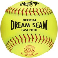 "Rawlings ASA Dream Seam 11"" Synthetic Softball - Dozen in Yellow Size 11 in"