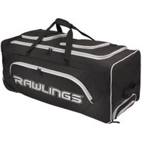 Rawlings YADIWCB Wheeled Catchers Bag in Black