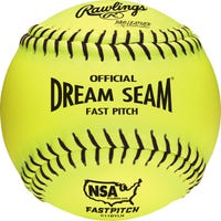 "Rawlings NSA Dream Seam 11"" Softball - 1 Dozen in Yellow Size 11 in"