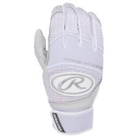 Rawlings 2017 Workhorse Youth Batting Gloves in White Size Small