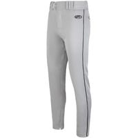 Rawlings Launch Men's Piped Baseball Pants in Gray/Black Size