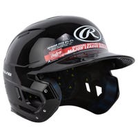 Rawlings Mach Gloss Junior Batting Helmet in Black