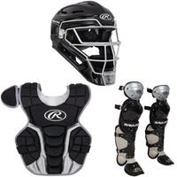 Rawlings Renegade 2.0 Youth Baseball Catcher's Set -2022 Model in Black/Silver