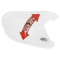Rawlings Mach Gloss Adjust Batting Helmet Extension in White