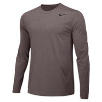Nike Legend Boys Training Long Sleeve Shirt in Gray Size Medium